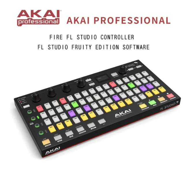 Akai Professional Fire FL Studio Controller FL Studio Fruity Edition Software for DJ Stage OLED display