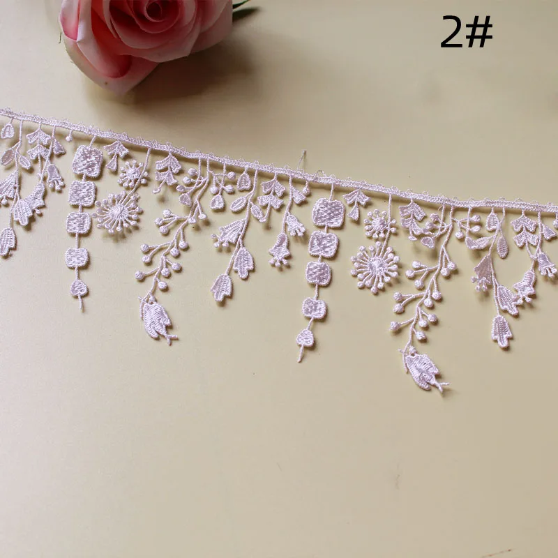 1Yard Lace Fabric DIY Clothing Accessories Tasseles Lace for Packing Decoration 8CM Wide