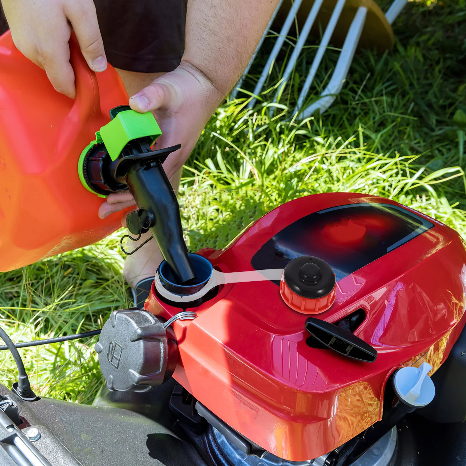 

2pcs Gas for Tampering Machine Thickened Design Rubber Gasket Orange Color Motorcycle Oil Tank Cover Lawn Mower Fuel Tank Cap