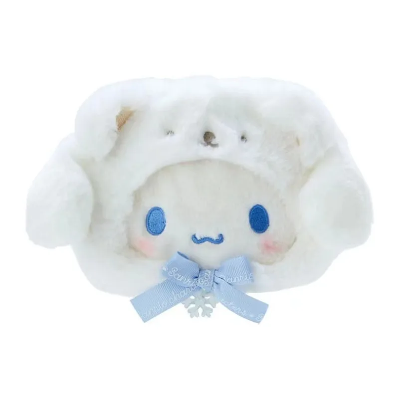 Kawaii sanrio cinnamoroll saco de armazenamento de pelúcia mymelody kuromi bonito urso polar série carteira pingente mochila presente decorativo