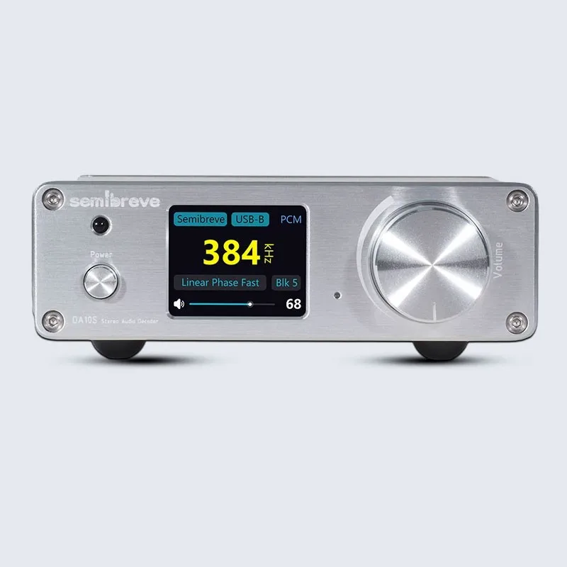 

Semibreve DA10S Dual ES9038Q2M DSD512 Bluetooth 5.4 USB Audio Decoder HiFi DAC