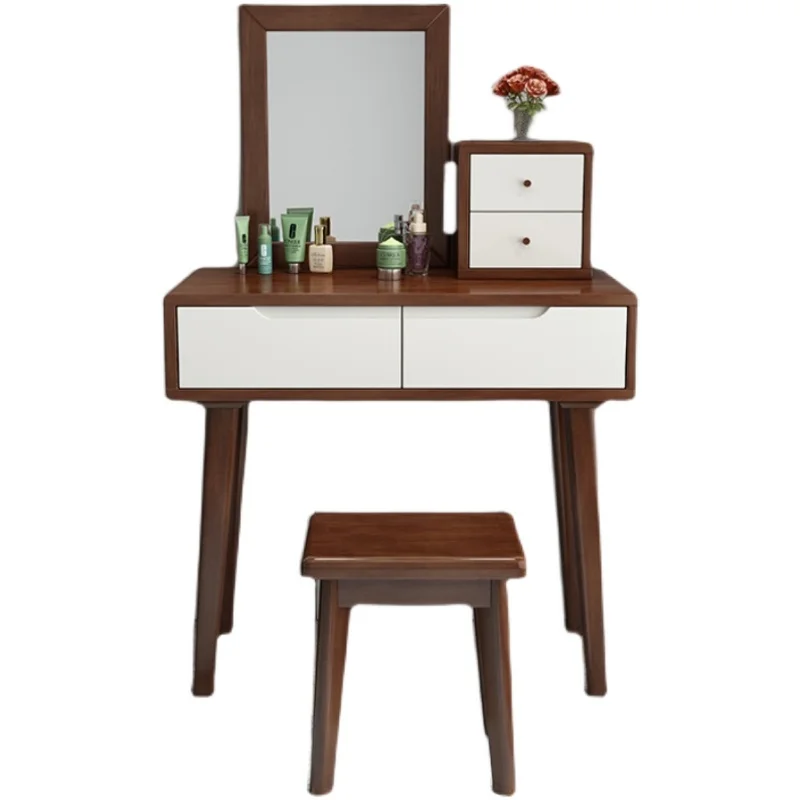 Vintage Bedroom Vanity Table Girls Aesthetic Home Mirror Vanity Table Dressers Salon Coiffeuse De Chambre Furniture