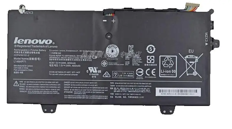 

New genuine original Battery for LENOVO Yoga 3 Pro 11 Yoga 3 Pro Yoga 3-1170 L14M4P71 L14L4P71 2ICP/49/100-2 7.5V 34WH
