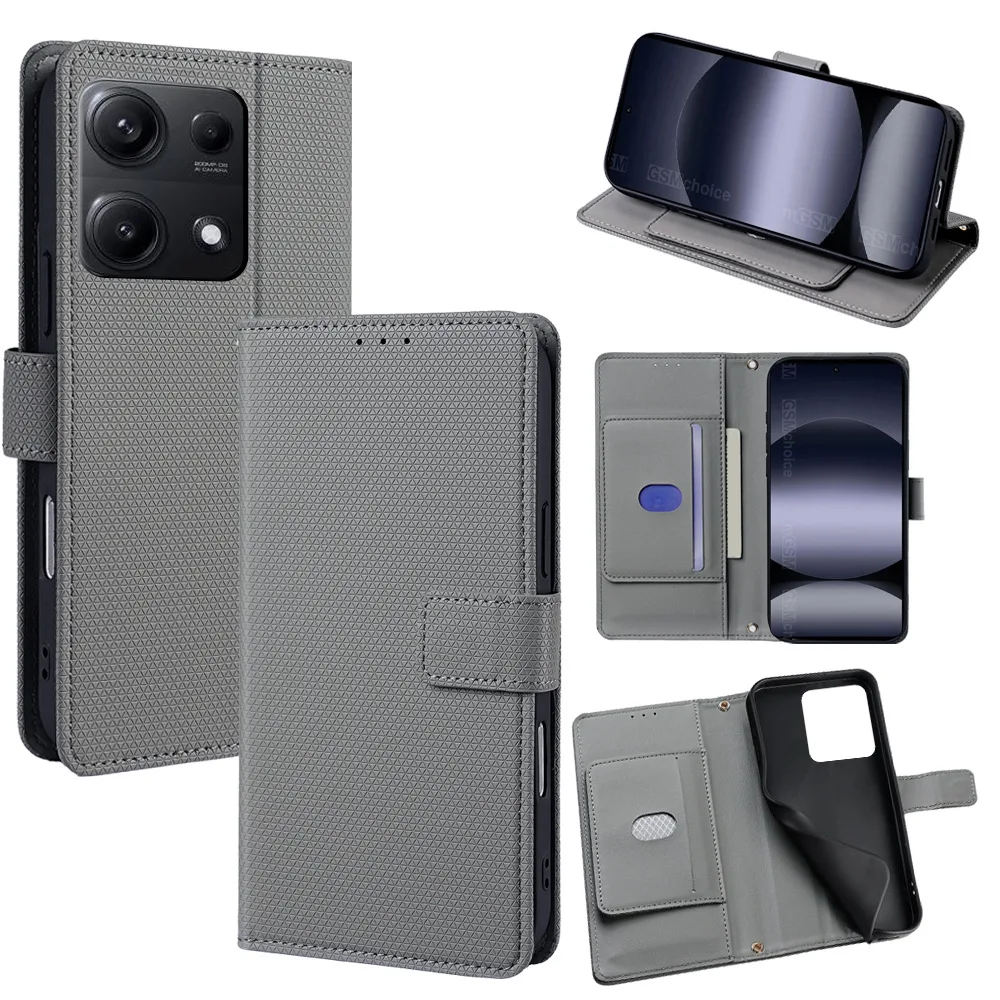 Leather Case for Xiaomi Rdmi NOTE 14 15 13 12 11 10 PRO Coque Luxury Wallet Cover Redmi Note 11s 12s Kickstand Magnet Phone Case