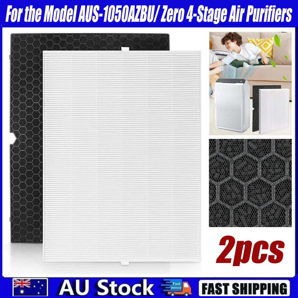 2Pcs Hepa Replacement Filter Model AUS-1050AZBU Winix 4-Stage Air Purifiers