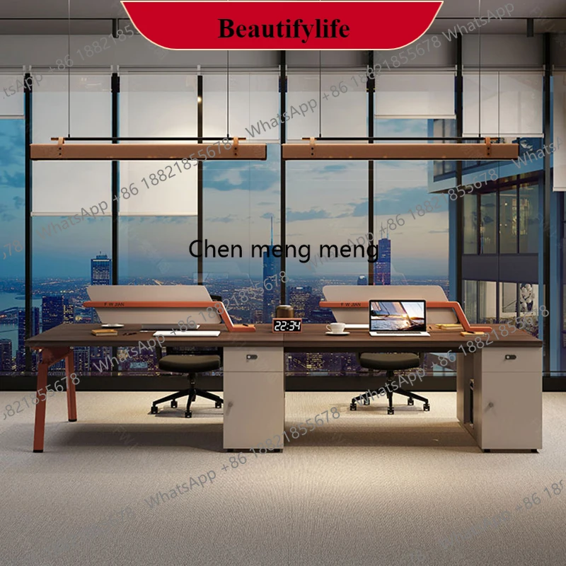 

Aesthetic Save Space Office Desk Big Size Interior Chinese Cheap Xenomorph Simple Office Desk CreativeK178