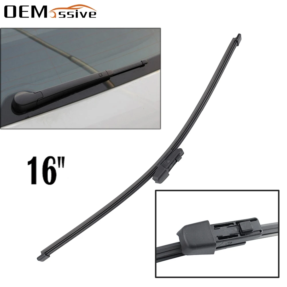 Щетка стеклоочистителя заднего стекла для Skoda Rapid Spaceback Superb Estate B6 Octavia Hatchback 5E, 16 дюймов, для Seat Leon SC 5F5 Щетка стеклоочистителя заднего стекла для Skoda Rapid Spaceback Superb Estate B6 Octavia Hatchback 5E, 16 дюймов, для Seat Leon SC 5F5