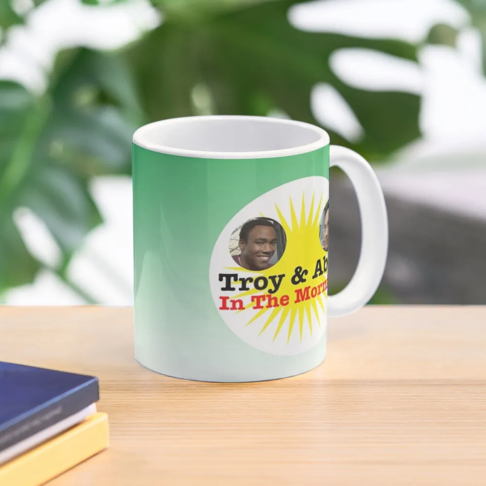 Troy And Abed In The Morning Classic  Mug Handle Round Photo Coffee Drinkware Design Printed Tea Simple Gifts Picture Image Cup