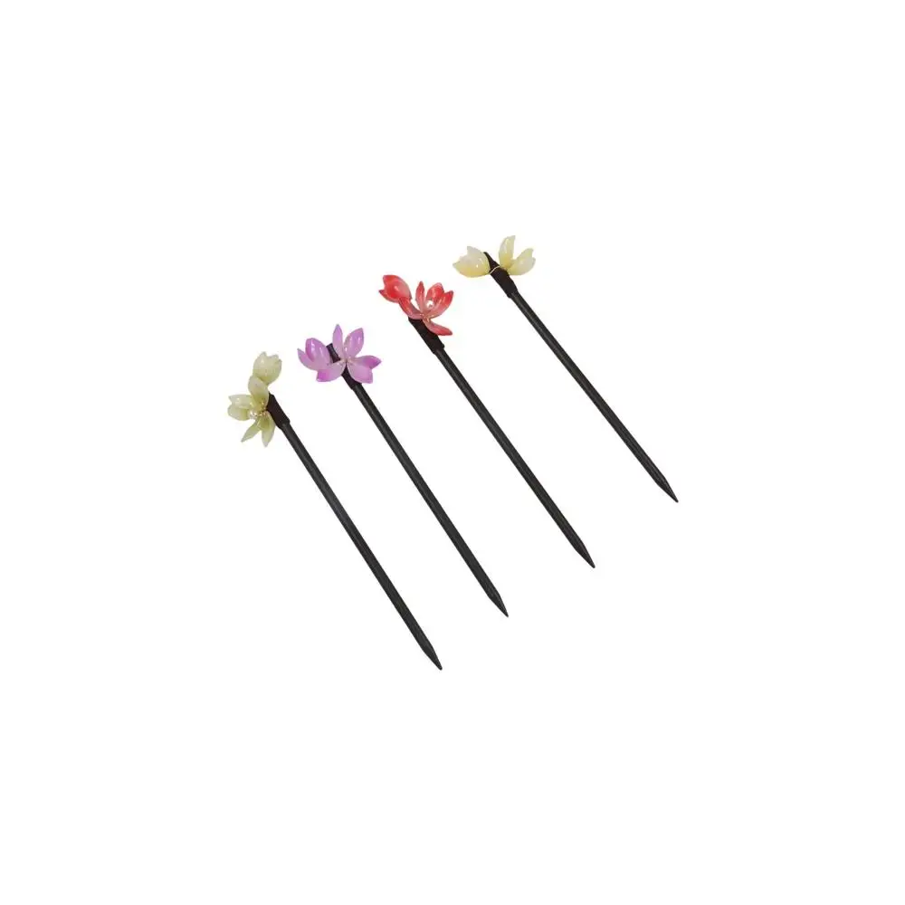 

Vintage Retro Wooden New Headdress Pearl Flower Korean Hanfu Hairpins Chinese Hair Fork Women Hair Sticks Hair Clip