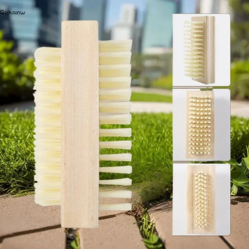 Brosse de nettoyage des ongles Double face, outil de manucure et de pédicure, idéal pour les ongles et les orteils