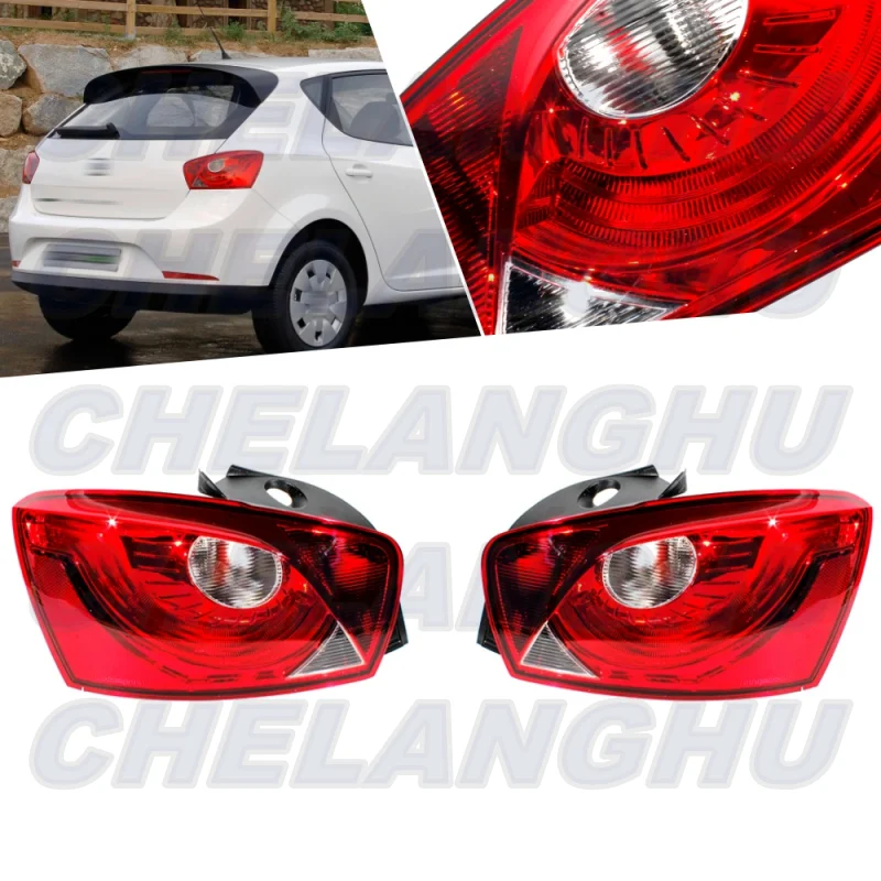 

For SEAT Ibiza 2013 2014 2015 2016 2017 Pair Left+Right Tail Light Rear Lamp Without Bulbs Car accessories 6J4945095K 6J4945096K