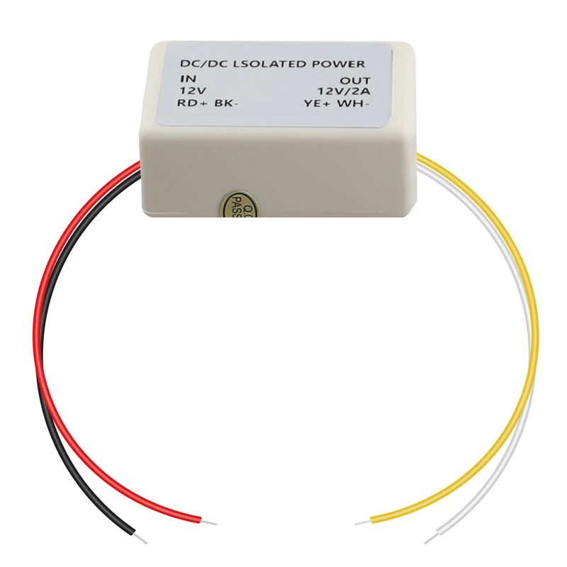 DC-DC Isolated Power Module DC12V Input DC12V2A Output Converter Common Ground Isolation Anti-Interference,12V to 12V/2A