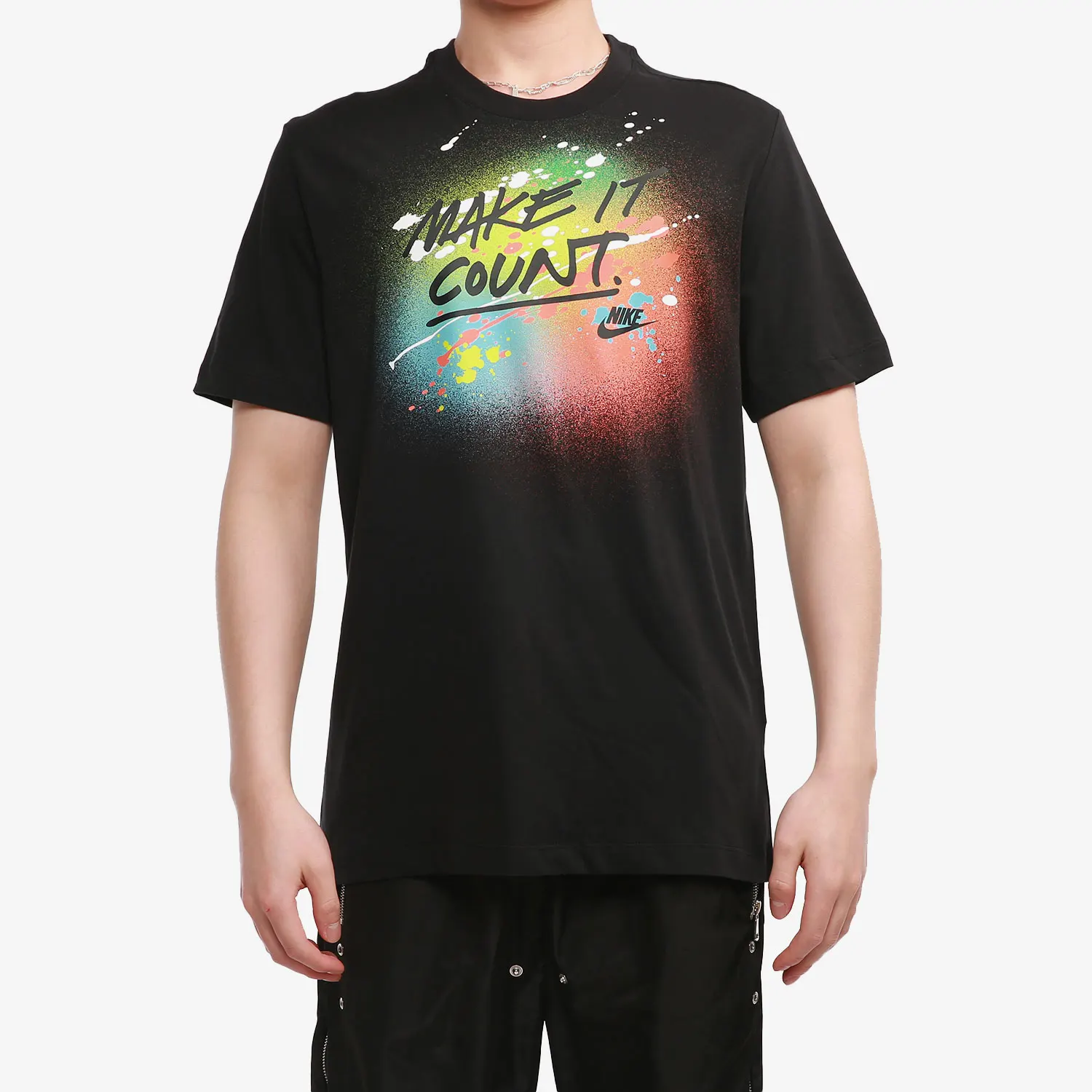 

Nike Authentic Men's Round Neck Printed Short Sleeve New Sport T-shirt DJ5361-010