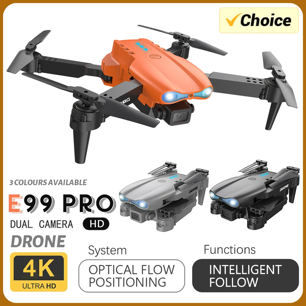 درون e99 pro: أفضل طيّار بدون طيار بجودة 4K وتصوير مزدوج