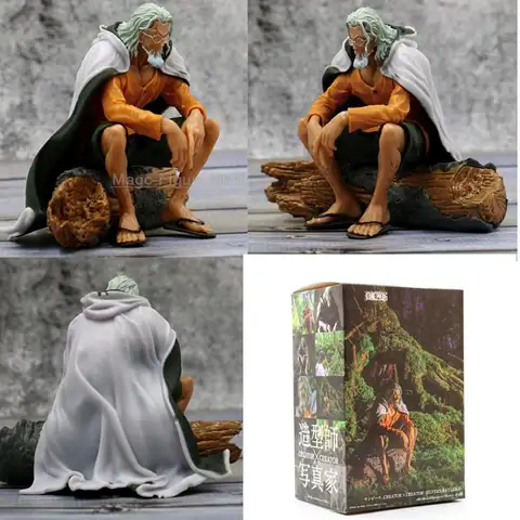 원피스 애니메이션 크리에이터 X Silvers Rayleigh 액션 피규어 Luffy Master Rayleigh 인형 장난감 어린이 생일 선물