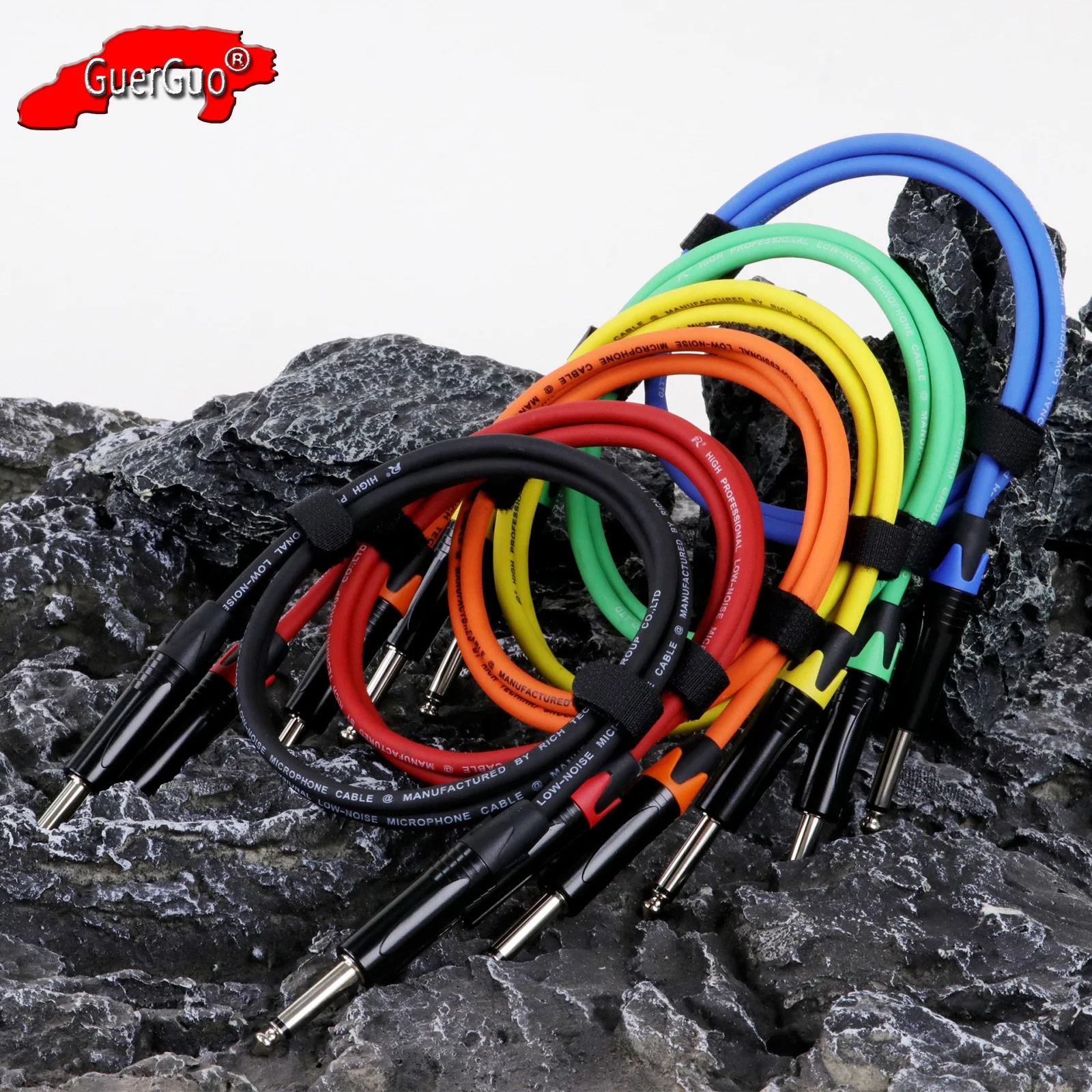 

0.2M-30M 6.35mm Mono Jack 1/4"TS Cord to Male Plug Audio Extension Cable for Mixer, Electric Guitar/Bass,Amplifier, Speaker