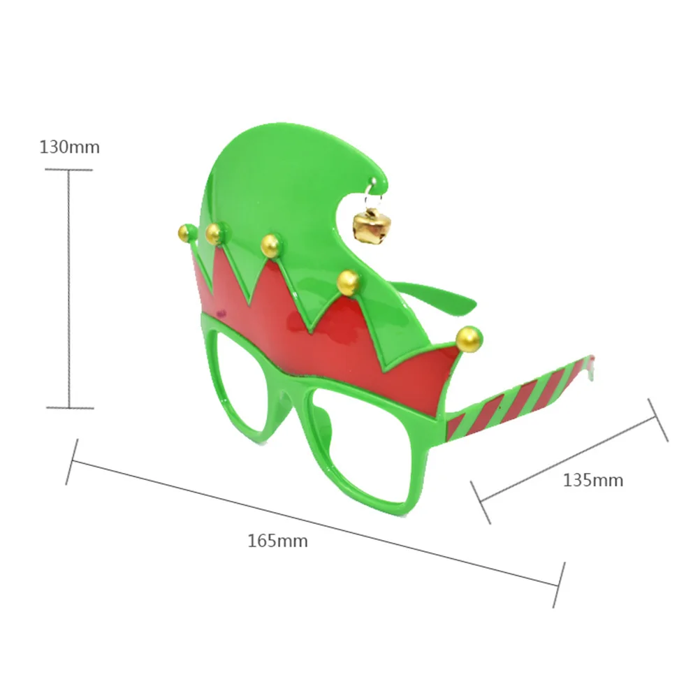 แว่นตาเอลฟ์คริสต์มาส น้ำหนักเบา กรอบสีสันสดใส อุปกรณ์ประกอบฉากถ่ายภาพ สำหรับเด็กและผู้ใหญ่ ชุดแฟนซีปาร์ตี้ คอสเพลย์ แว่นตาสำหรับงานเต้นรำและงานแฟนซี