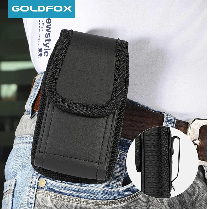 Phone Holster for Nokia 2760 PU Leather Case Men Flip Waist Belt Clip Bag for TCL LG Classic Phone Pouch