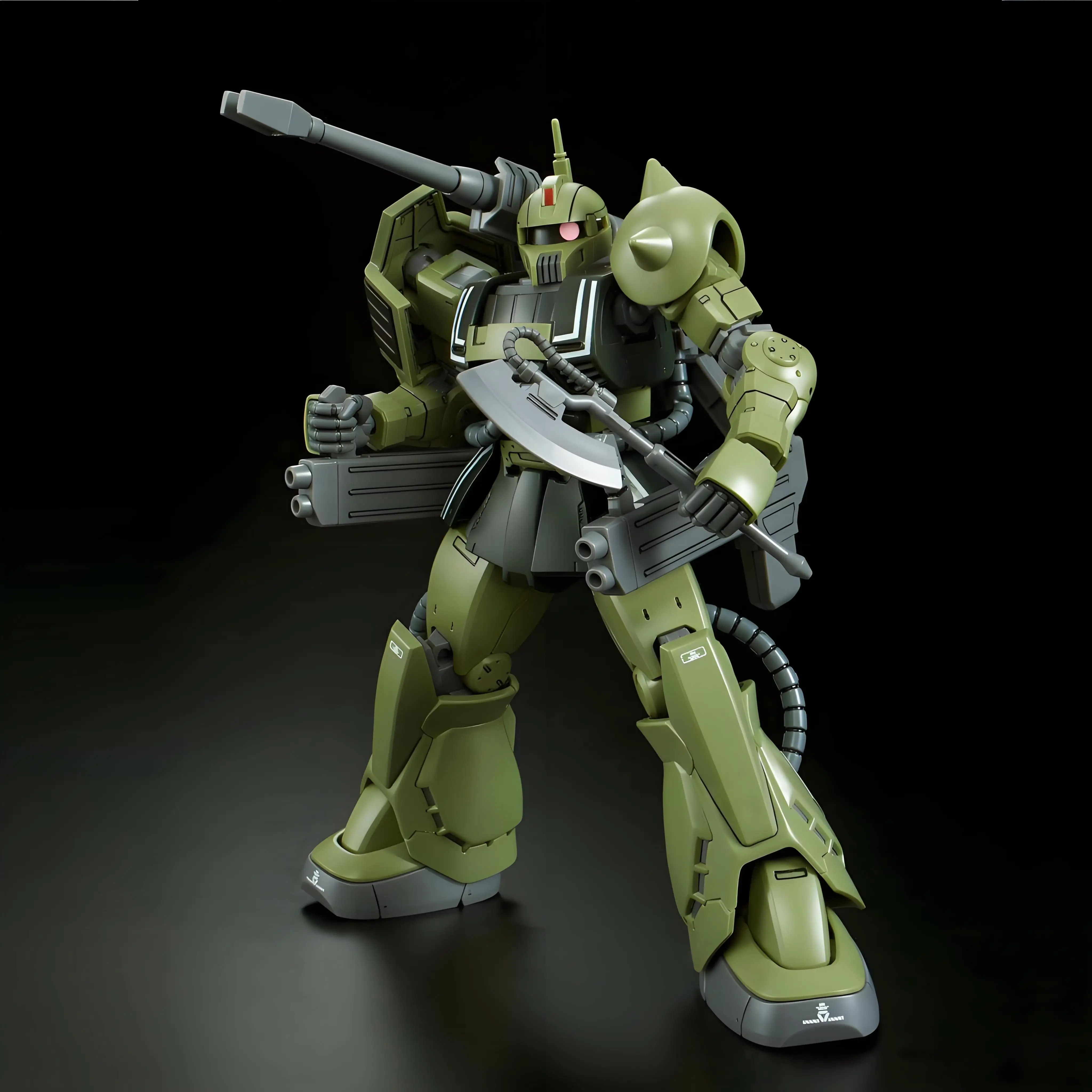 Bandai Original MODELL KIT GUNDAM HGGTO MS - 06K ZAKU CANNON 1/144 Anime Action Figure Montage Modell Spielzeug Modell Geschenke für Jungen