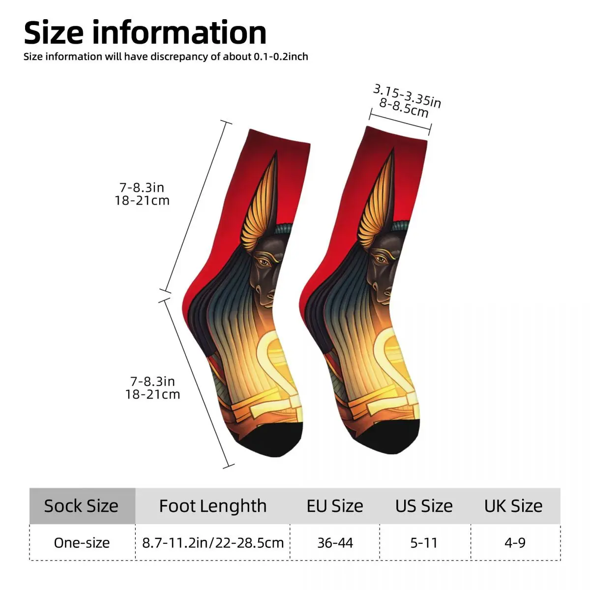 Egypt Pharaoh Socks Sports 3D Print Boy Mid-calf Sock