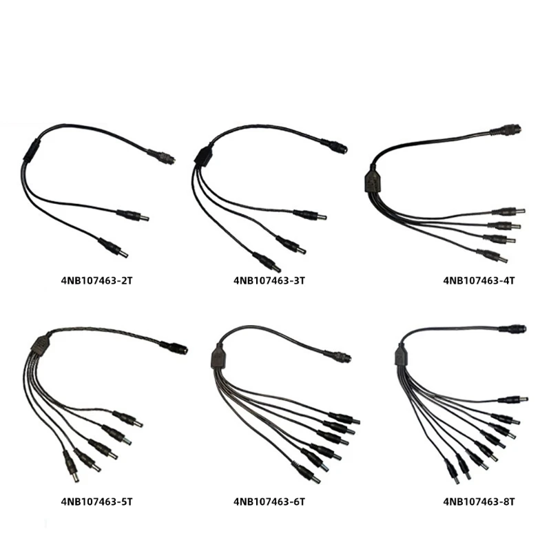 Đầu Nối Nữ Đến Nam DC5521 Dây 5.5 Mm X 2.1 Mm Cáp Chia Nguồn Cho Camera Quan Sát Xe Giám Sát Đèn LED