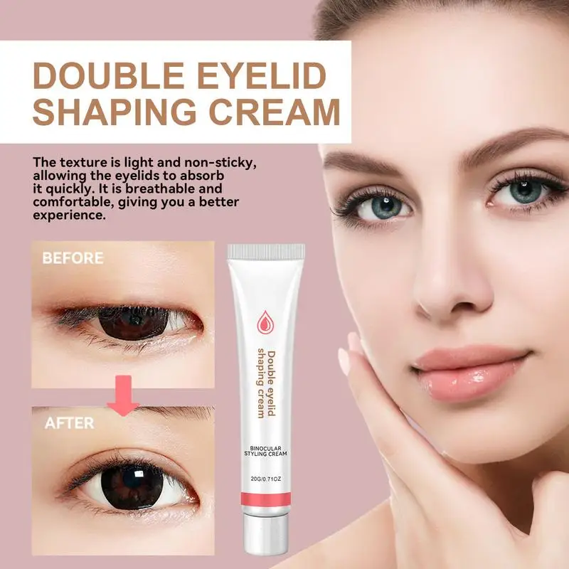 1pcs Double Eyelid Shaping Cream Invisible Double Eyelids Big Eye Natural Lasting Lift Eyelid Glue Serum Eye Makeup Tools