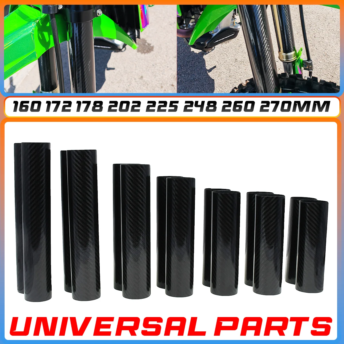 

For Honda CRF 250R 450R 250L 250M 250X 450X XR250 SXF EXCF YZF KXF Universal Parts Fork Wraps Carbon Fiber Protectors Motocross