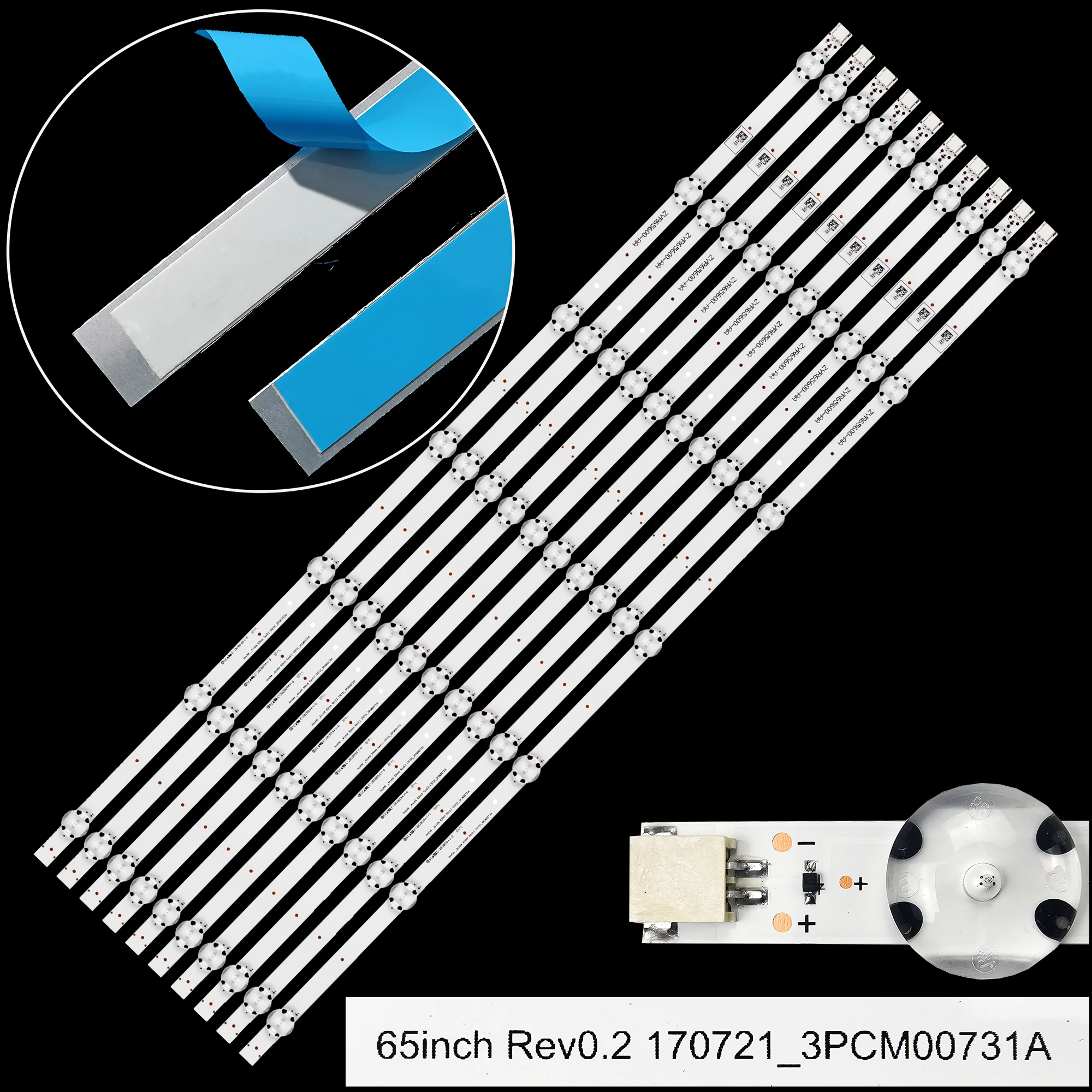 LED strips 65GUB8862 65GUB8865 65GUB8866 65GUB8867 L G Innotek_Arcelik 65Inch Rev0.2 170721_3PCM00731A ZYR65600-AA