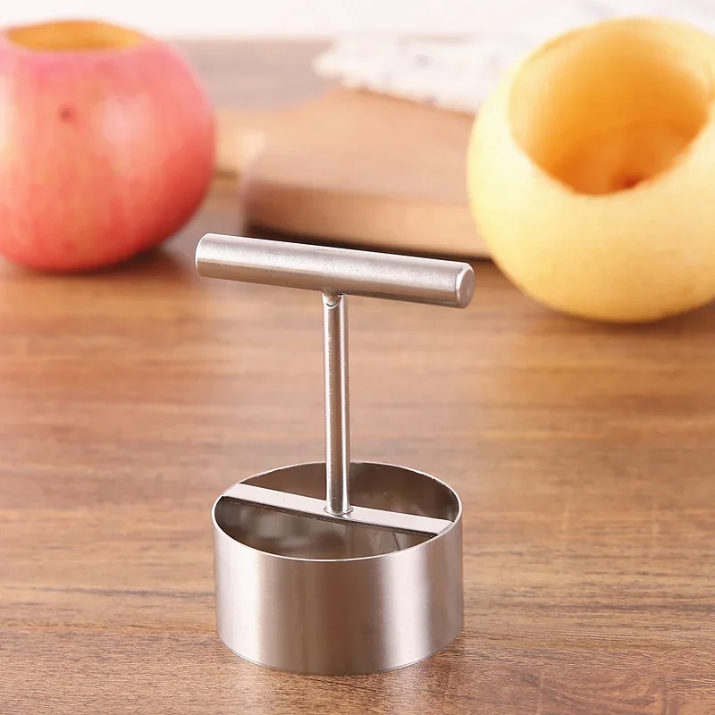 Sharp Rvs Apple Core Uitboren Cutter Multifunctionele Fruit Core Pitter Remover Separator Voor Keuken Gereedschap Accessoires