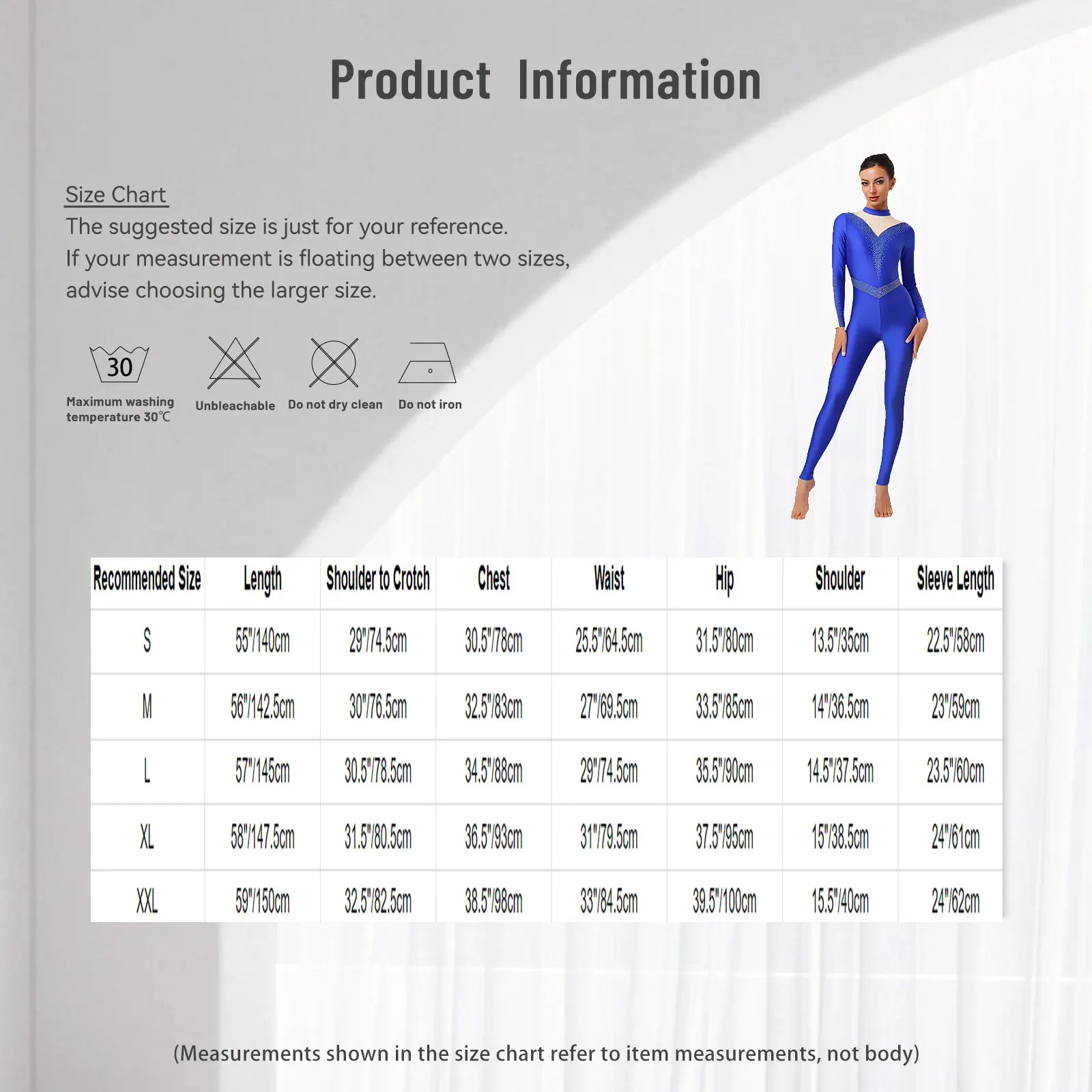 

Women Rhythmic Gymnastics Acrobatics Figure Skating Leotards Shiny Rhinestones Long Sleeve Zip Jumpsuit Dancing Full Bodysuits
