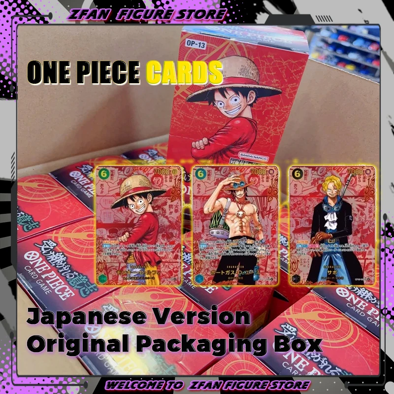 

2025 New BANDAI One Piece OPCG TCG Game Card Japanese Version Original Packaging Box OP06 OP12 OP13 PRB-01 Collection Cards Gift