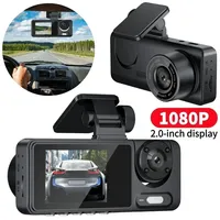 1080P WiFi Dash Cam HD Car DVR 2 Inch IPS Screen Triple Lens Video Recorder Front Rear Inside Parking Monitoring Car Accessories