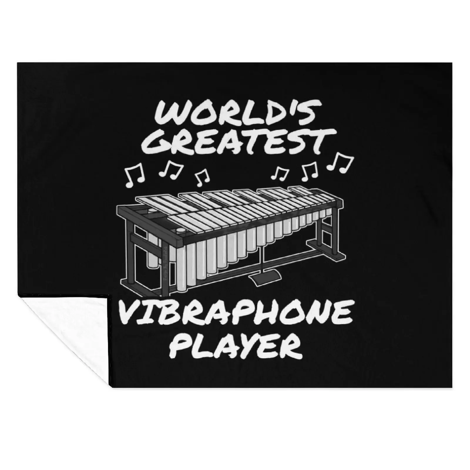 

World's Greatest Vibraphone Player Vibraphonist Percussionist Musician Throw Blanket Custom Cute Soft Beds Picnic Blankets
