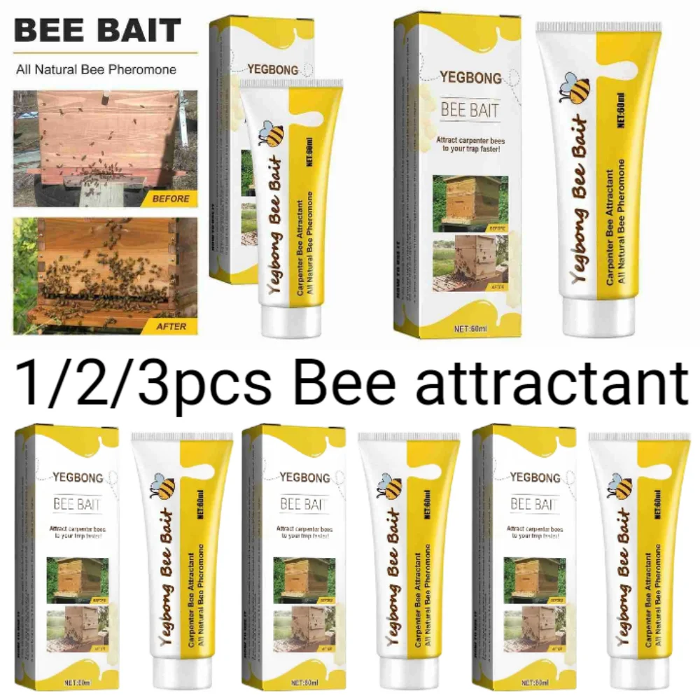 1/2/3 pièces Attractant pour abeilles Outil d'apiculture Attrape-abeilles sauvages d'extérieur Liquide pour attraper les essaims d'abeilles Utile et pratique pour l'apiculteur