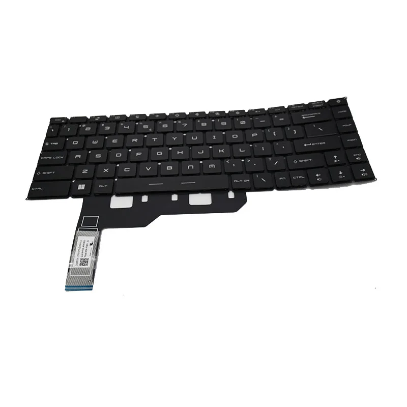 US Backlit Backlight Keyboard For MSI E14 E15 MS-14C4/14C5 B15 MS-1552/16S6/1542/1543 Black Color