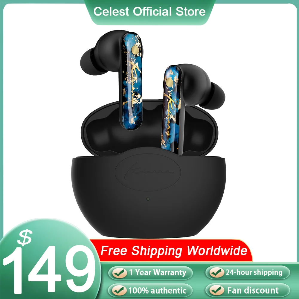 

Kinera YH802 TWS Wireless Earphones Bluetooth Headset Hybrid ANC-35db Noice Cancelling In-Ear Earphone For Sport Music Hifi