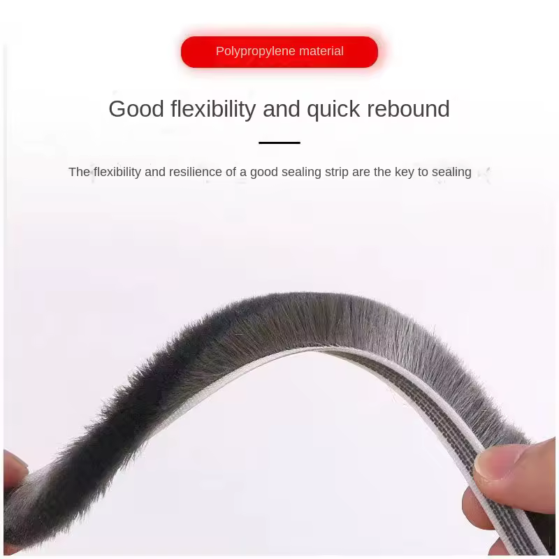 Self-adhesive Bristles Wool Pile Weatherstrip Door Window Brush Seal 7/9 X 5mm 9mm 12mm 15mm 23mm Warm Winter Gray White Brown - Image 5