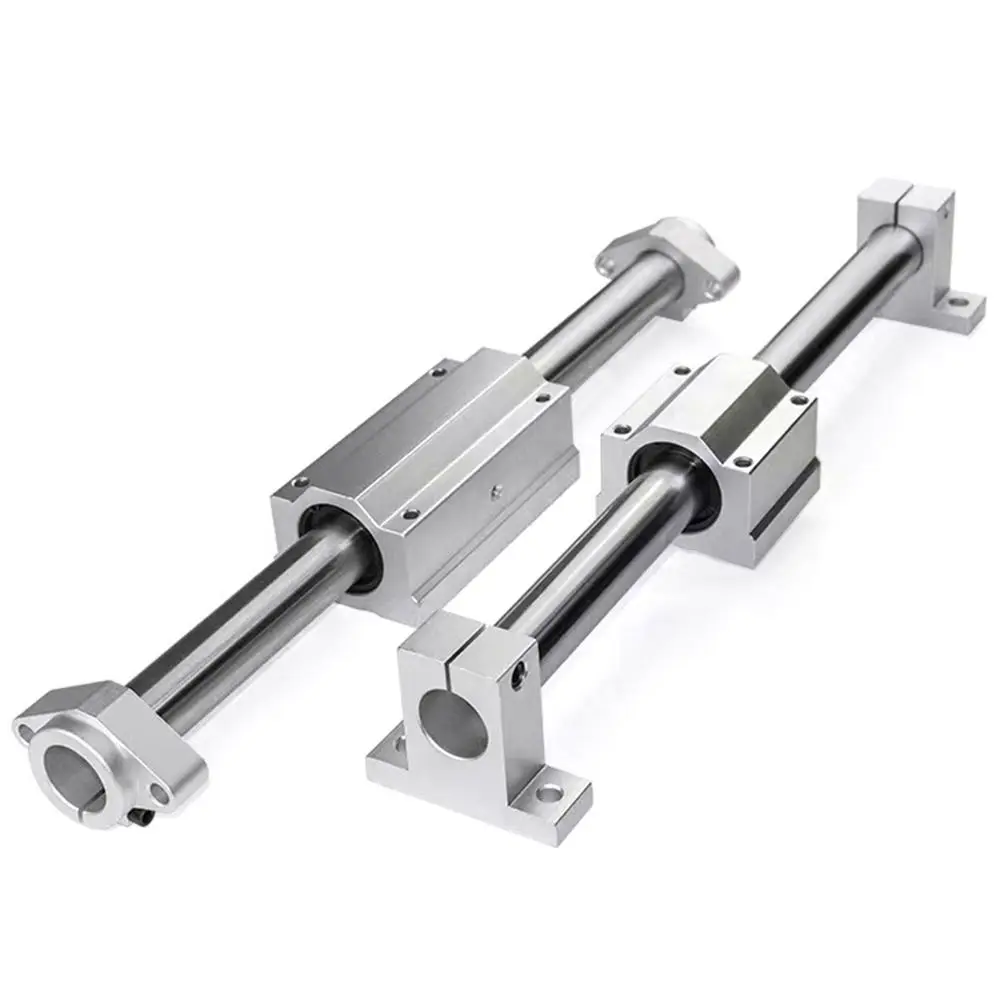 1Pc Aluminum Alloy Linear Bearing CNC Router SK8 SK10 SK12 SK16 SK20 Rail Shaft Support XYZ Table SHF8 SHF10 SHF12 SHF16