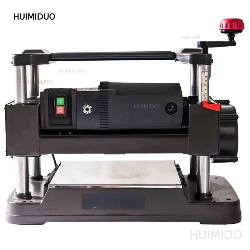 12 inch 305mm woodworking thicknesser desktop planing tools small wood thickness planer with spiral cutter head