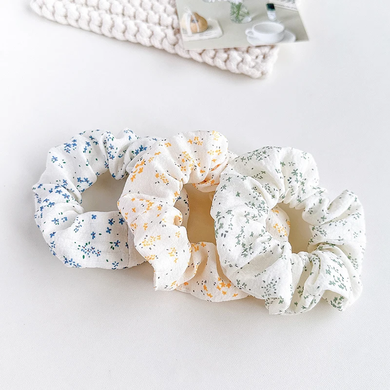 ربطة شعر من نسيج الزهور الصغيرة الطازجة والحلوة على الطراز الكوري، إكسسوار متعدد الاستخدامات ولطيف للفتيات #3