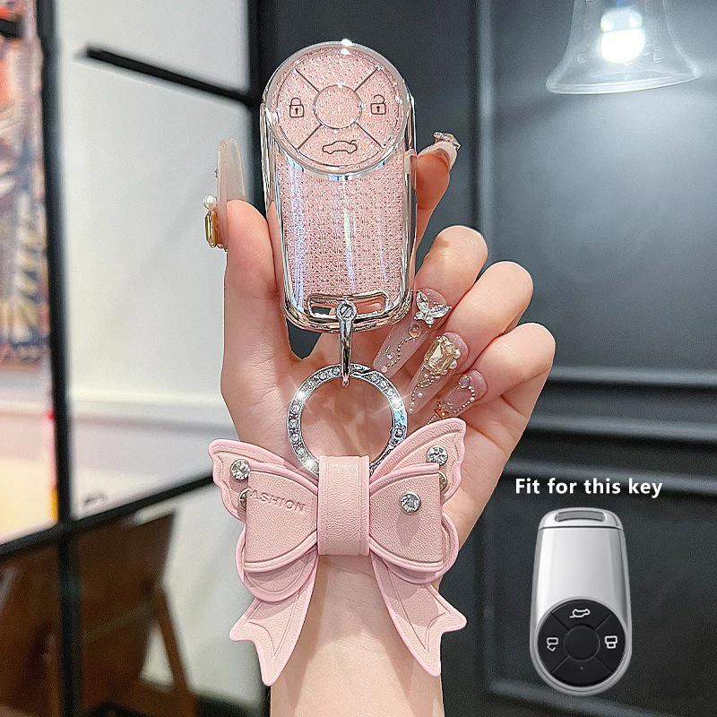 Car Key Case Fob for GMW ORA 5 GT 2026 2027 Accessories Keychain Remote Cover Shell Housing Ring Holder