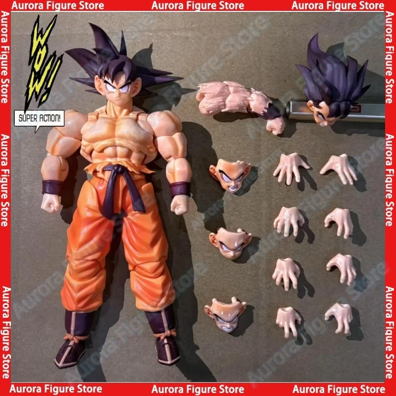W magazynie WOW Super Action Dragon Ball Z SHF SSJ Kaiouken Kaio Ken Son Goku Figurki Akcji Anime Zabawki Modele PVC Prezent
