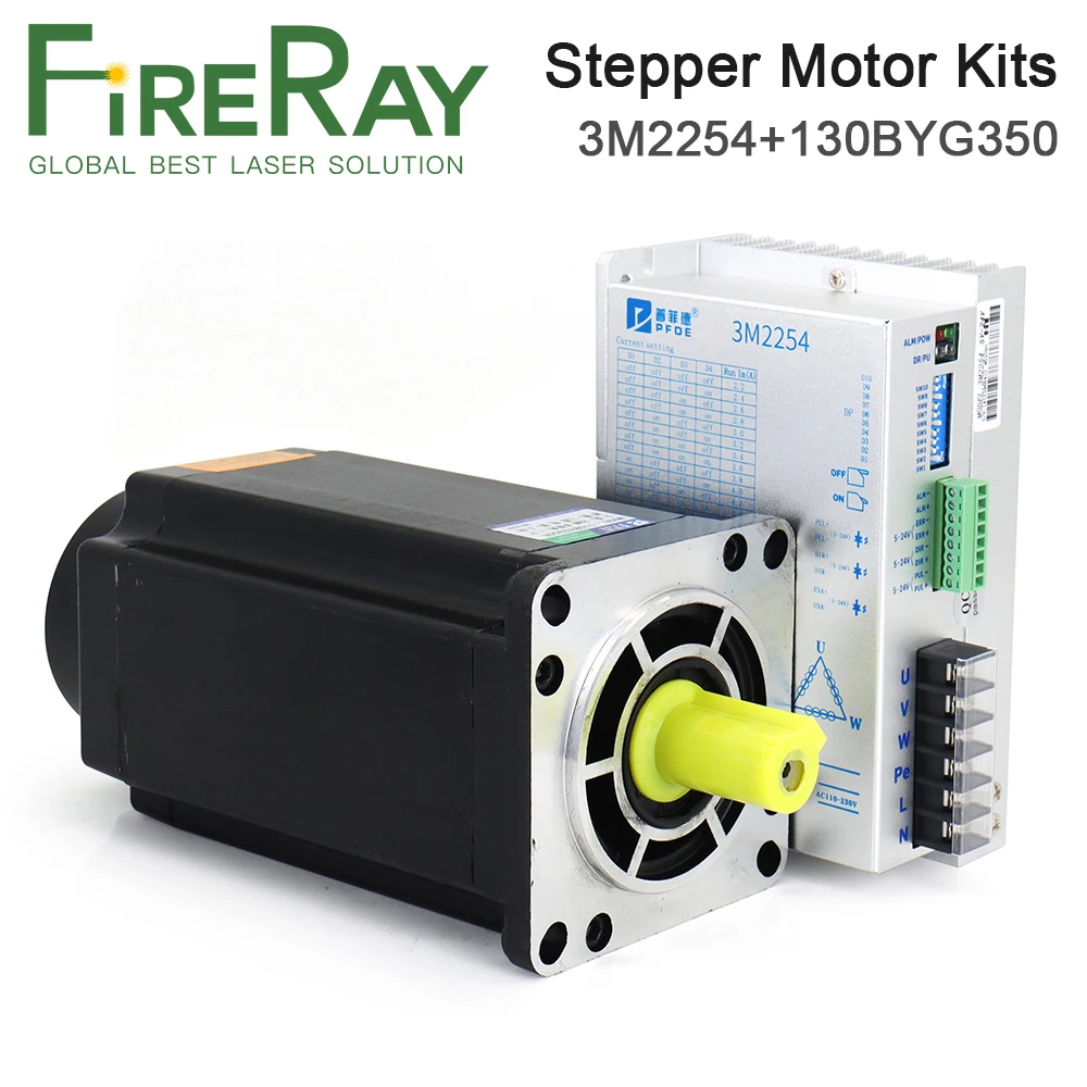 FireRay 12N.m 5.8A 16N.m 6.2A 20N.m 6.8A 25N.m 3Phase Stepper Motor Driver Kits 110BYG350 Series 220V 3M2254+110BYG350