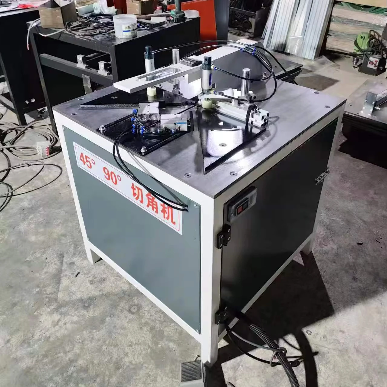 HoT Selling Double Angle Photo Frame Cutter Machine Aluminum Door and Window Frame Notching Angle Cutting Machine