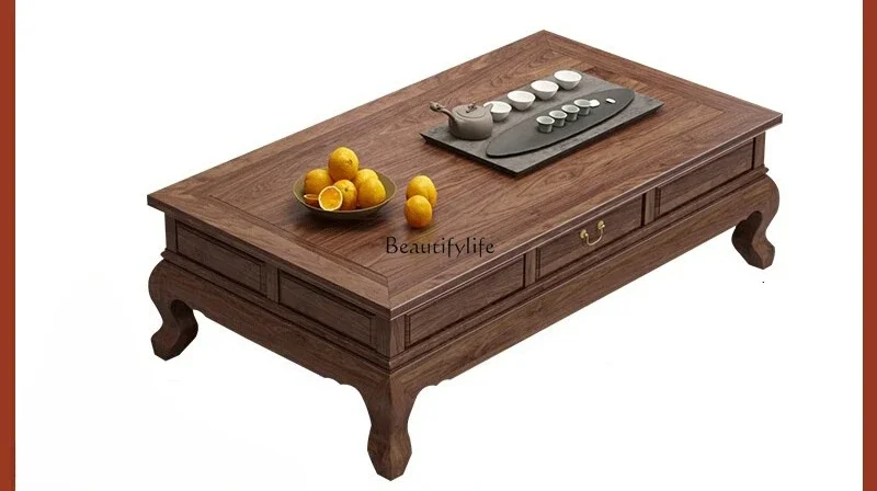 

ls 42Walnut new Chinese solid wood coffee table armchair