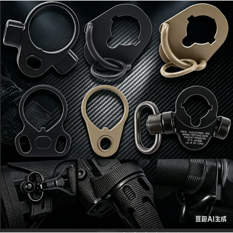 

Tactical QD Quick Detach Sling Mount Swivel Metal Single Dual Point Connector for Outdoor Sport Model Accessories