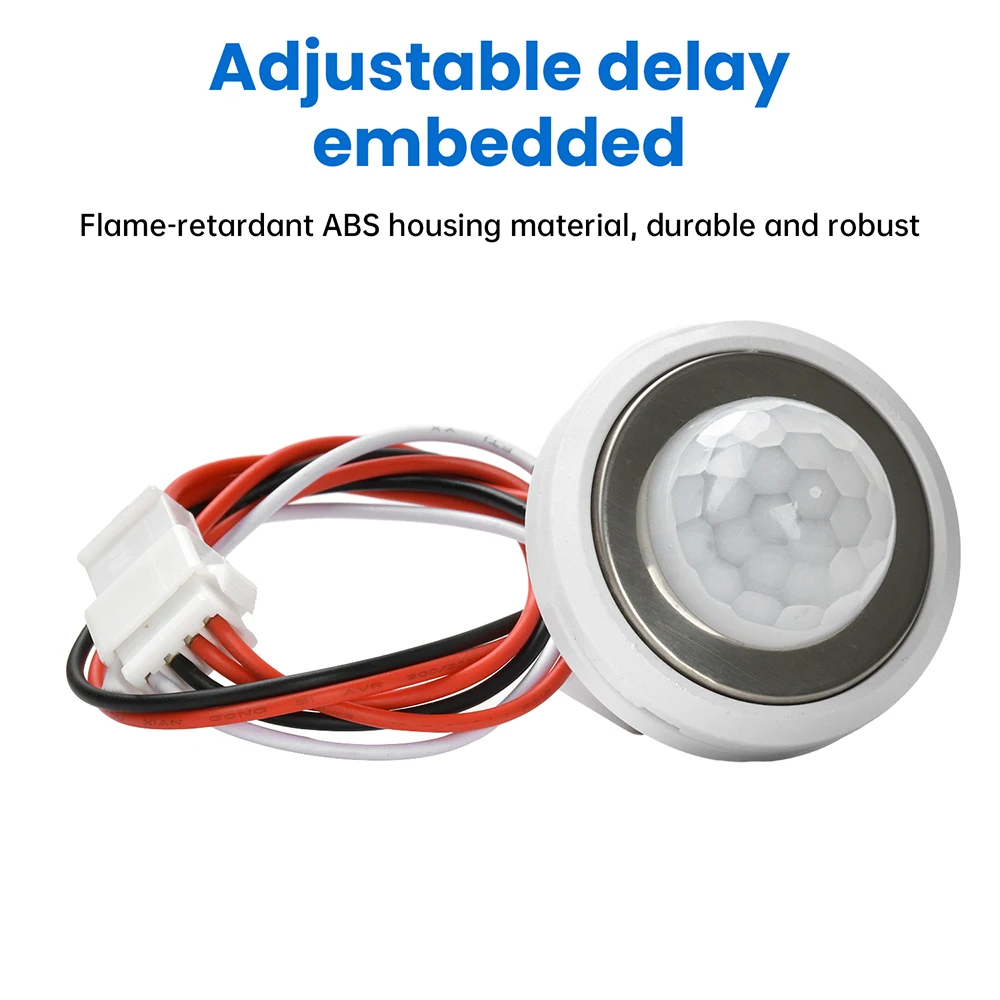 DC 3.5-24V 赤外線モーションセンサースイッチ 自動検出、遅延調整可能 低電圧モデル