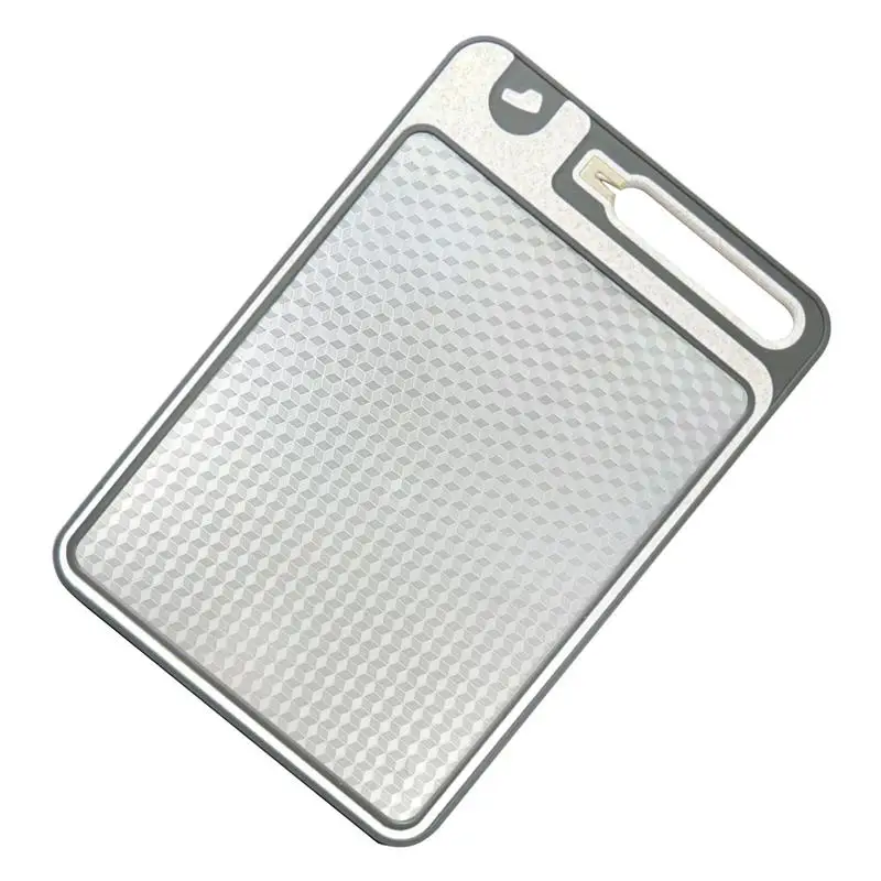 

Chopping Board Stainless Steel 304 Stainless Steel Cut Board Double Sided Kitchen Supplies Dishwasher Safe Camping Tools For