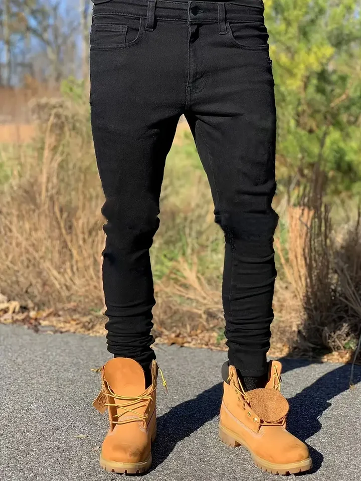 Stylish Slim Fit Men's Washed Jeans