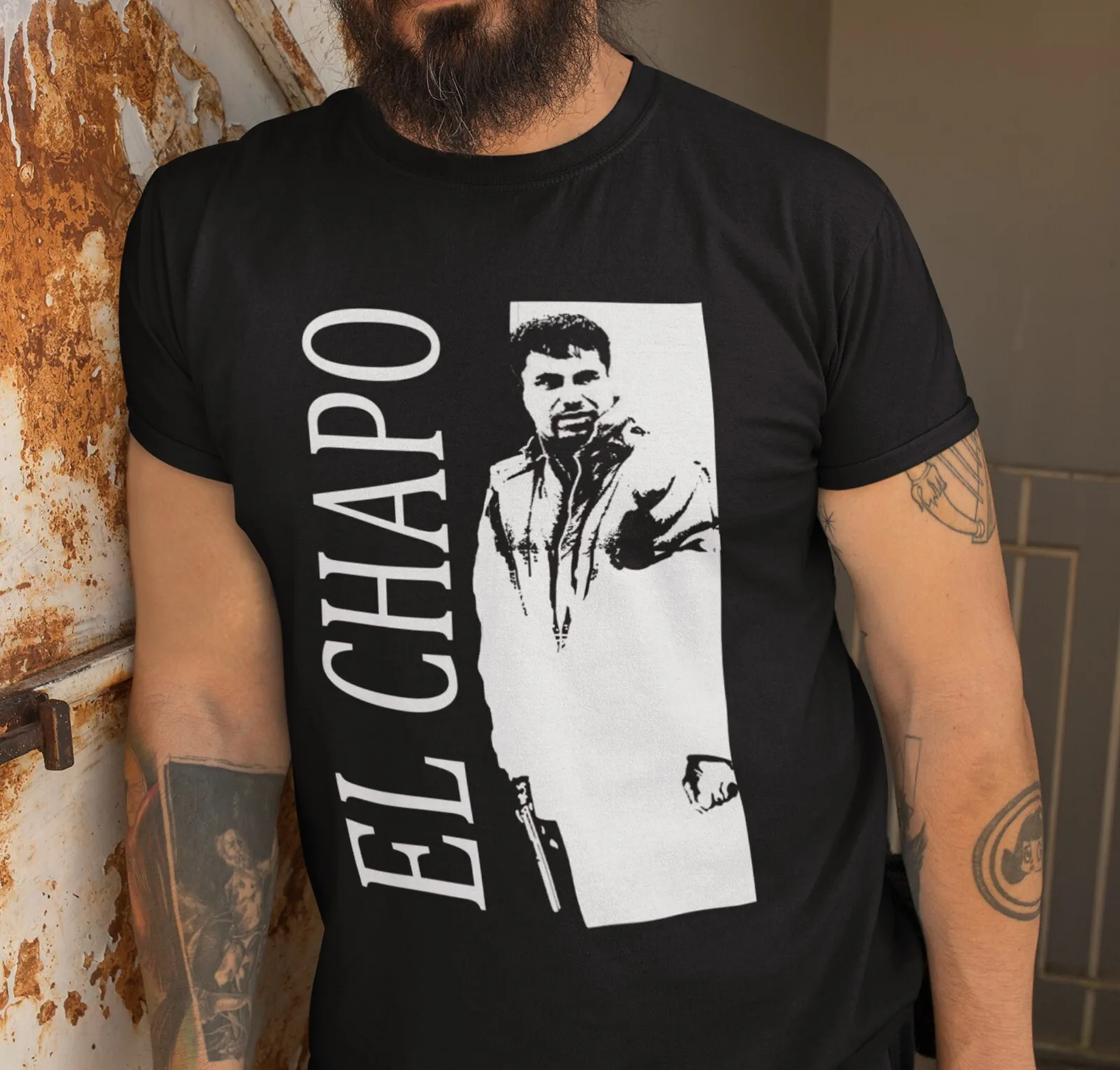 

El Chapo T-Shirt Scarface Crossover Original Gangster Tony Montana God Father